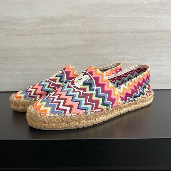 Authentic MISSONI Logo Embroidered Espadrilles Size 39 - Picture 2 of 9